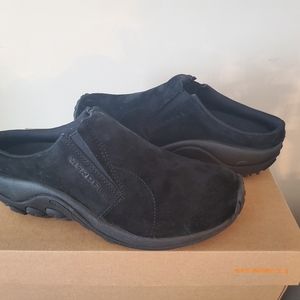 NWB Merrell Women's Jungle Slide Suede Black  Size 8